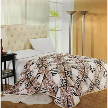 Animal print mink cheap blankets